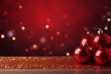 Wall Mural - christmas background, baubles