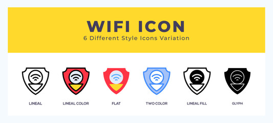 Aufkleber - Wifi symbol. logo. icon vector illustration.