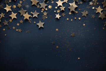 Wall Mural - stars on blue background