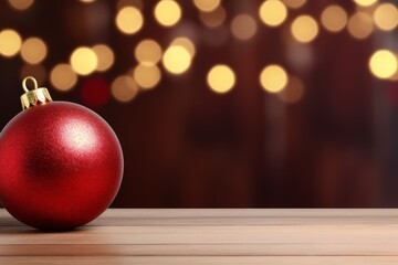 Wall Mural - christmas decoration on wooden background