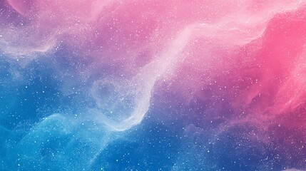 Poster - A dreamy, abstract background in pink and blue with a scattered starry effect.