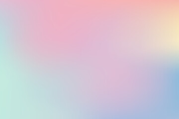 Sticker - Soft colorful pastel gradient background