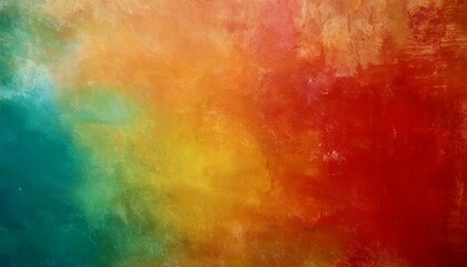 Modern Colorful abstract background of abstract sunset sky with paint blotches and soft blurred texture in blue green yellow beige and orange border in gradient paint colors. Abstract defocused.