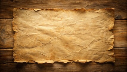 Old paper scroll isolated on white background showing age and use with stained and wrinkled texture