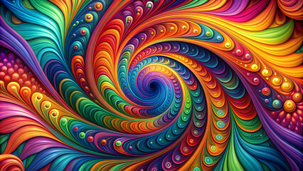 Abstract design featuring vibrant colors and swirling patterns, abstract, background, vibrant, colors, swirling, design