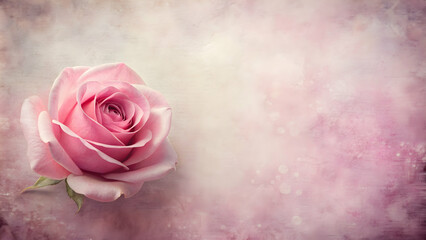 Vintage pink background with a pink rose, perfect for wedding or romance themes, pink roses, background, wedding, love