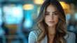 © PixelAI - Confident Businesswoman Portrait in Office Setting