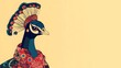 © Khukrit - Vibrant Peacock in Traditional Nigerian Attire