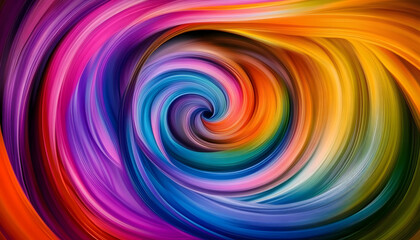 Poster - dynamic swirl of colors in a vibrant abstract motion art design