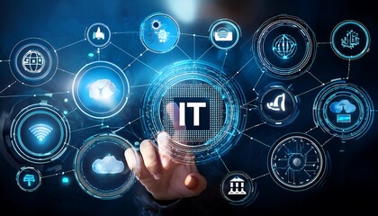 IT  , Information Technology Concept