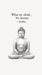 Canvas Print - Buddha's  quote Facebook story template