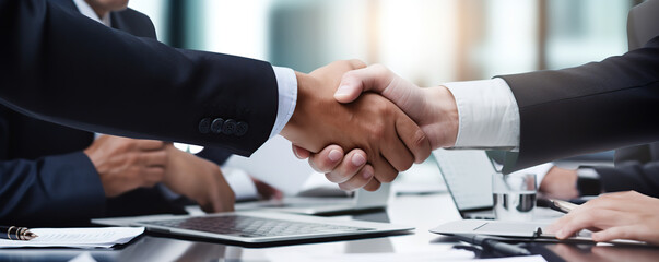 business people shaking hands