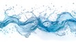 © nuiiko - Blue water wave with bubbles clip art