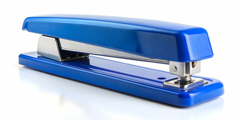 Blue stapler isolated on white background, blue, stapler, isolated, white, background, office supplies, stationary, equipment