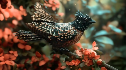 A Colorful Bird Perched on a Branch