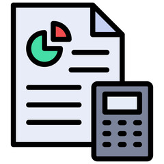 Sticker - Accounting Icon