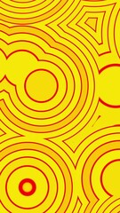 Fototapete - Bright rotating pattern of pulsating circles. Design. Bright background with sharp pulsating circles and rings. Background with lots of moving and pulsating rings on colored background