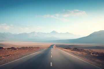 Poster - Road background outdoors horizon highway.