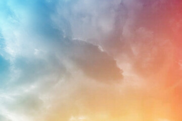 Wall Mural - pink sky background with clouds