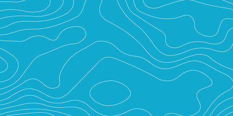 ocean bottom topographic line map curvy wave isolines vector. sea or ocean line contour topographic 