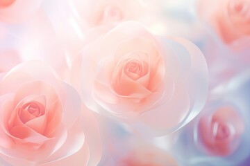 Sticker - Rose shape pattern bokeh effect background backgrounds abstract flower.