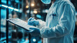 © Worakit - healthcare professional in lab coat is diligently filling out compliance checklist, showcasing importance of digital documentation in medical settings