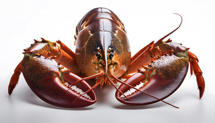 Fresh Lobster on white background