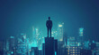 © Sehraye - Business growth in 2025: A strategic businessman analyzes growth plans, focusing on digital marketing, profit optimization, economic trends, stock market insights, and overall business strategy for in