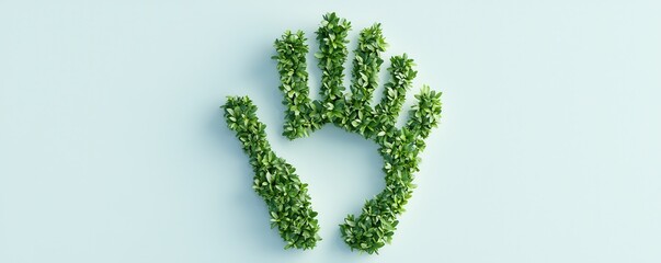 Poster - Green Hand Symbol.