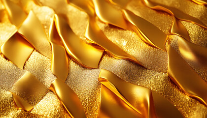 Sticker - gold texture used as background