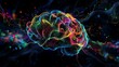 © Plaifah - A digital illustration of a brain with colorful neural pathways lighting up, representing the complex web of thoughts, ideas, and connections happening in the mind.
