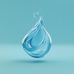 Poster - Abstract Water Drop.