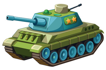 Tank vector illustration isolated on a white background