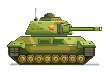 Tank vector illustration isolated on a white background