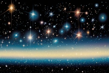 Wall Mural - night sky full of twinkling stars night backgrounds astronomy.