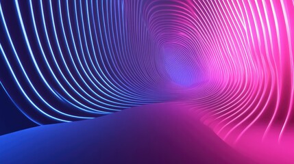 Poster - Three dimensional luminous curve backdrop abstract design for graphic presentations and visual displays