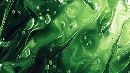 Poster - Abstract liquid wallpaper design featuring a creative green pattern suitable for banners postcards and book illustrations crafted using digital tools