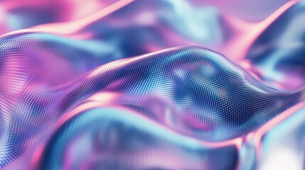 Poster - 3D rendered abstract holographic background for minimalist digital style Modern and elegant wallpaper pattern