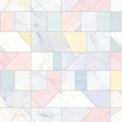 Canvas Print - Pastel tile pattern wedding female person.