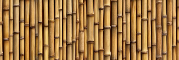 Sticker - Seamless Bamboo Wall Background for Design Projects