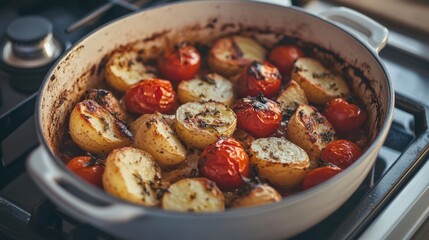 Poster - A chicken with vegetables HD 8K wallpaper stock photo