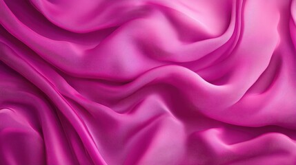 Poster - Wavy fabric texture background in a vibrant Viva Magenta hue