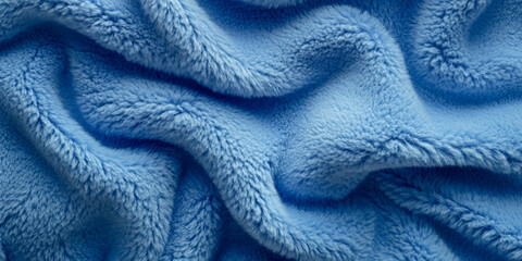 Background texture light blue, soft fleecy insulating fabric 