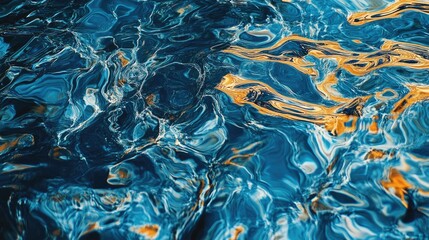 Poster - close up of a textured water surface creating an abstract visual effect