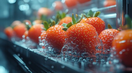 Sticker - Strawberries in Water.