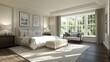 © VirtualVista - Luxury classic style decor ideas for a master bedroom featuring a bright clean interior and beautiful ambiance generated by AI