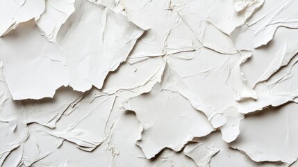 Poster - White textured background of recycled paper and cardboard