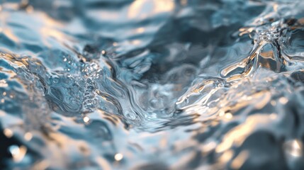 Poster - close up of a textured water surface creating an abstract visual effect