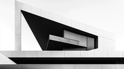 Poster - Contemporary architectural design featuring minimalism and geometric shapes