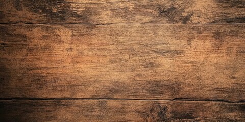 Poster - Rustic Wooden Background with Rough Brown Texture